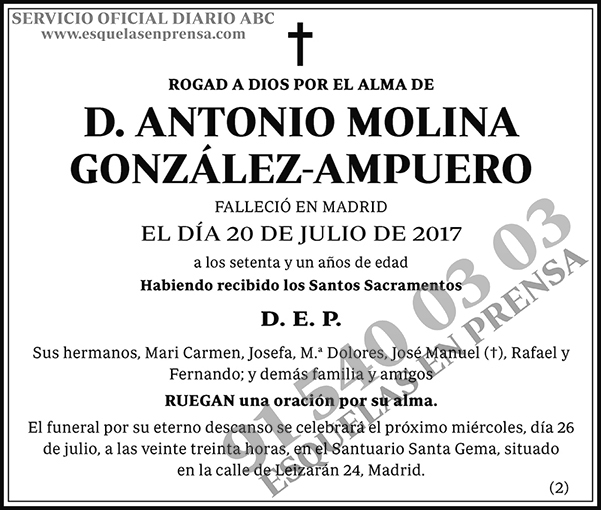 Antonio Molina González-Ampuero